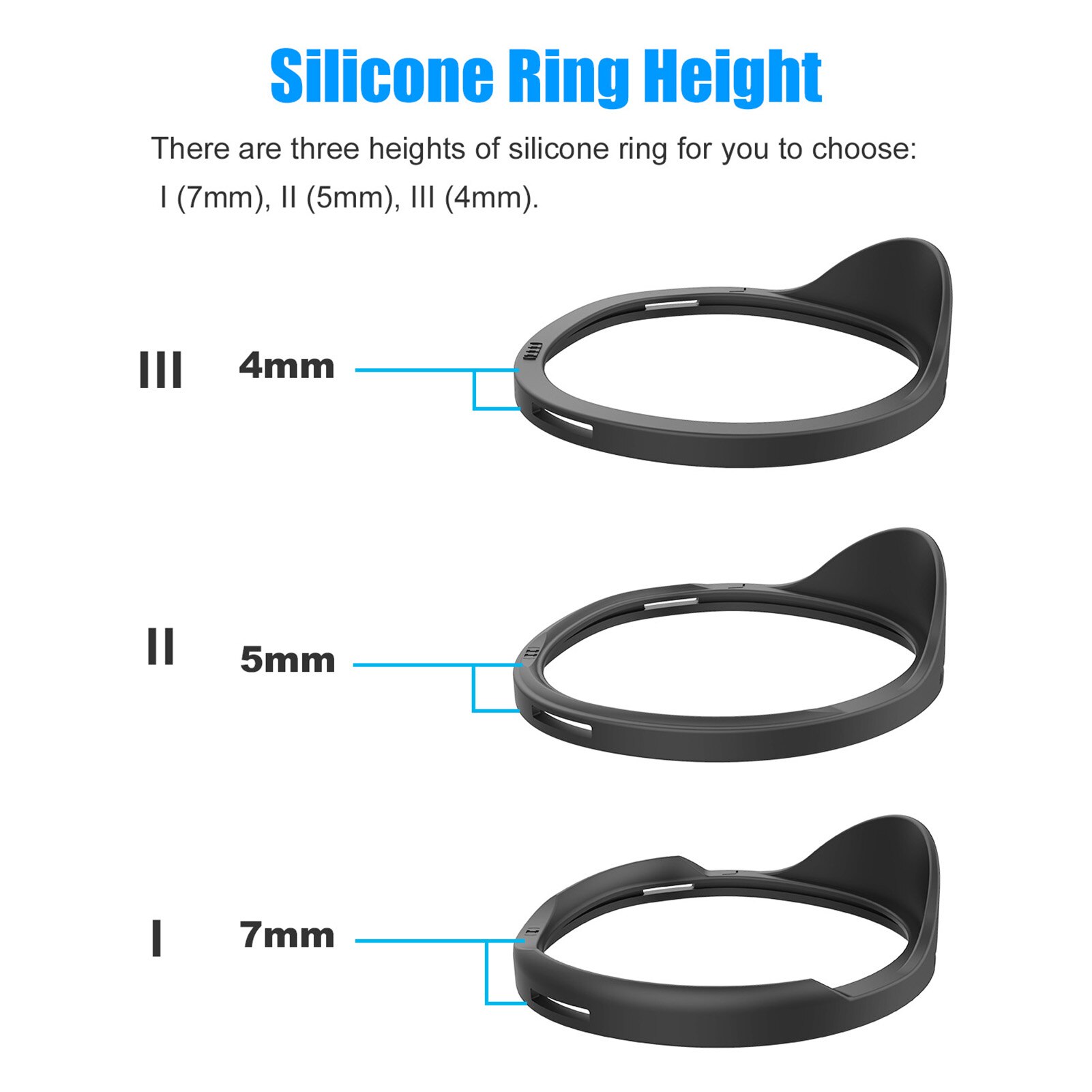 4mm 5mm 7mm original anti-kratz-vr-rahmenset mit schutzlinsenring-kit für oculus quest 1/2 quest/rift s
