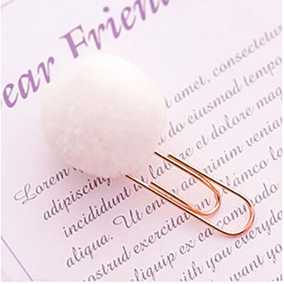 Kreatywne kolorowe spinacze robić papieru spinacze robić papieru DIY mini Kawaii notesik spinacze dla dzieci biuro szkolne: różowy