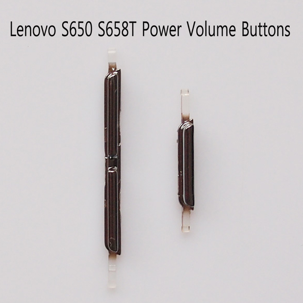 1pcs Side knop en schakelaar key Knoppen Voor Lenovo S650 S658T Power Volume Knoppen Toetsen Vervangende Onderdelen