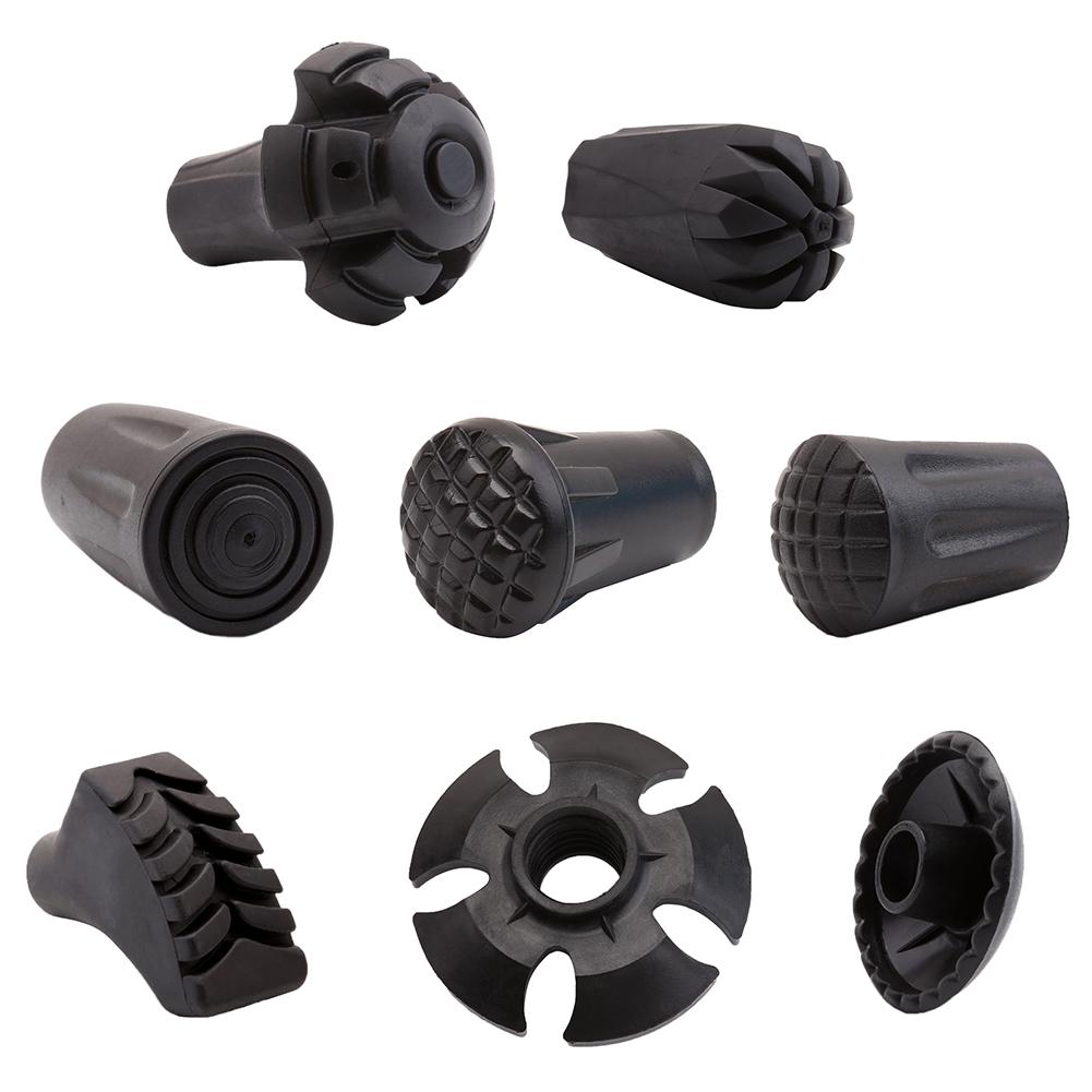 Trekking Pole Verstelbare Wandelstok Wandelen Accessoire Ronde Voeten Staaf Schoen Snowflake Tower Staaf Tip Case Plastic Rubber Pvc