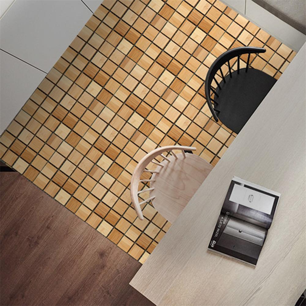 Hem självhäftande mosaik kakel klistermärke kök backsplash badrum väggdekor vattentät peel&stick pvc kakel väggdekal cd