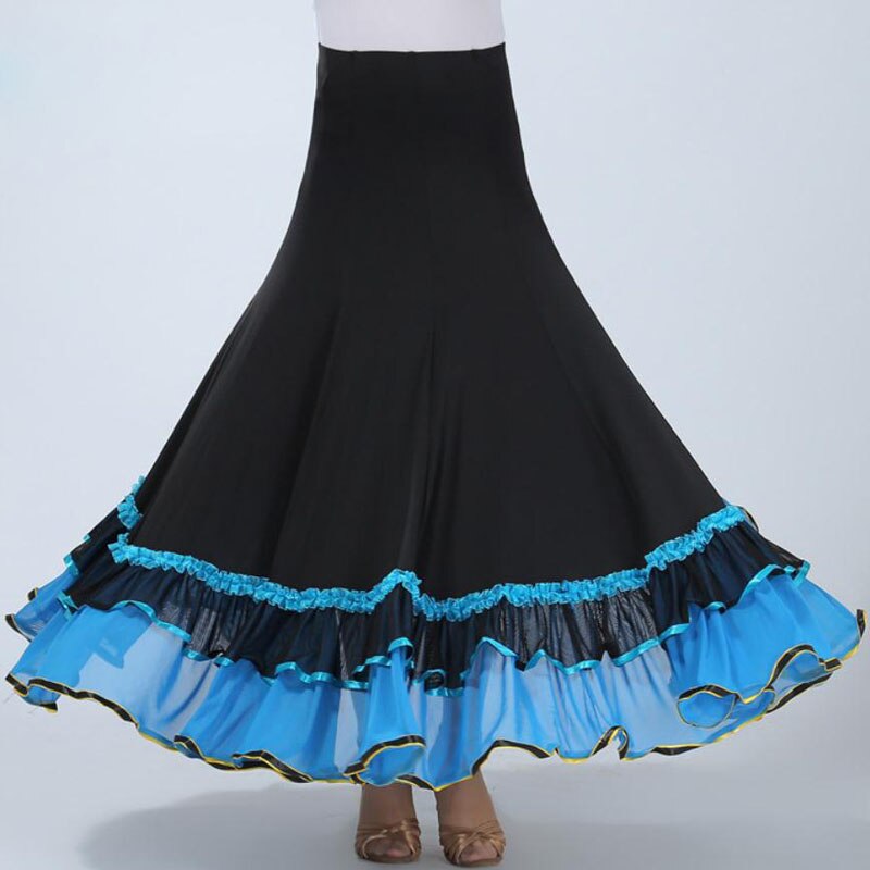 Moderne social flamenco dans spansk kjole firkantet scene performance stor swing nederdel