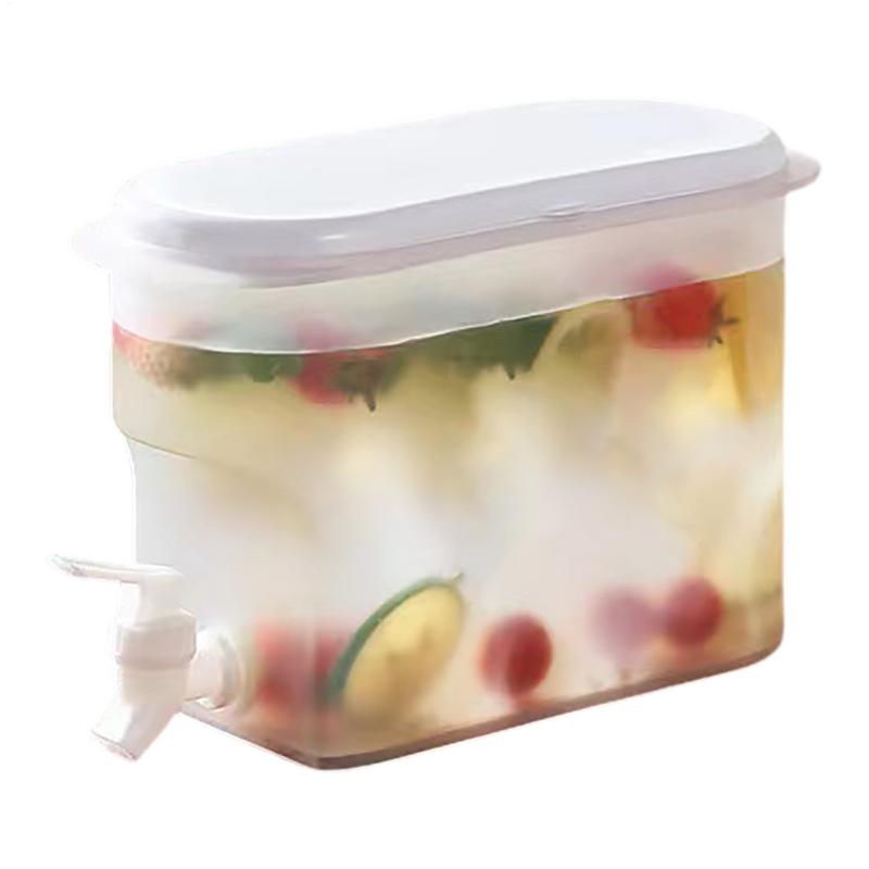 3.5L Koud Water Ju g Grote Capaciteit Plastic Koud Water Container Drank Dispenser Met Kraan Fruit Drinken Theepot Voor Koelkast