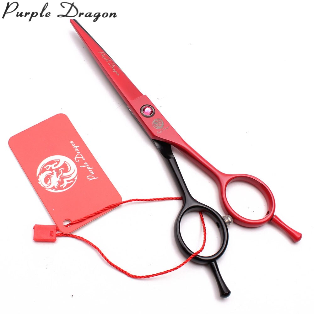 5.5" 15.5cm Red&Black Cutting Scissors Thinning Shears Pet Scissors Dog Grooming Scissors Animal Scissors Set Z1012