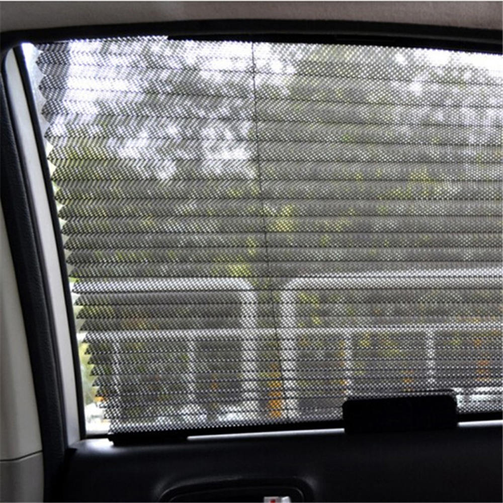 46X3X60Cm Black Auto Intrekbare Gordijn Side Window Shade Voorruit Zon Schild Visorcar Zonnescherm Side venster