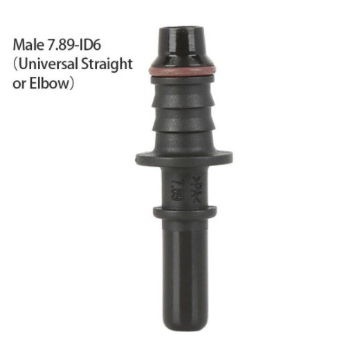 Quick Release Nylon Fuel Line Rubber Hose Coupler 7.89/9.89/11.8 Car Fuel Line Hose Coupler Connect Connector Car Accessories: 7.89 Male connector