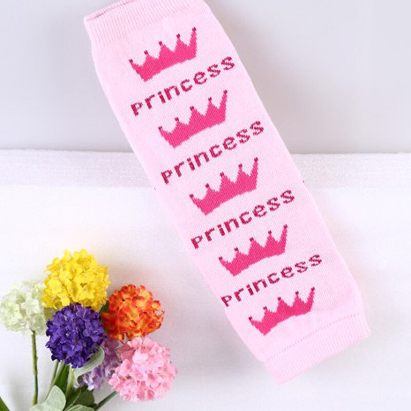 Bolo de aniversário rosa aquecedores do pé do bebê da princesa coroa da segurança do bebê casuais meninas polainas ruffled; natal joelheiras: 4 Crown