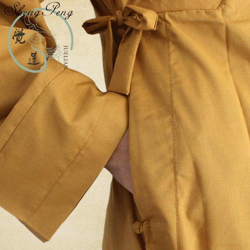 Buddhist munk robes kinesisk shaolin munk robes menn tradisjonell buddhist munk klær uniform shaolin munk klær  cc258