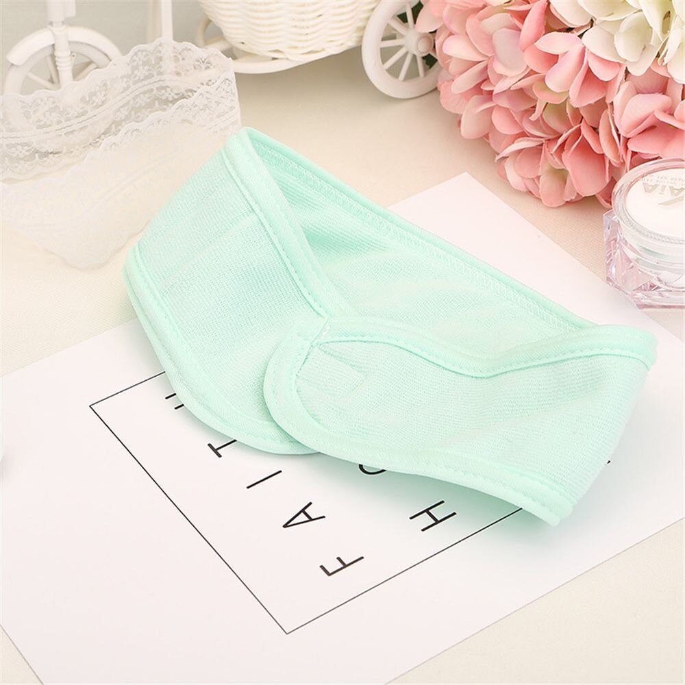 Diademas de ducha para Spa para mujeres y niñas, turbante facial con lazo de lavado, bandas elásticas para el pelo, accesorios para el cabello de lana Coral, novedad de: green