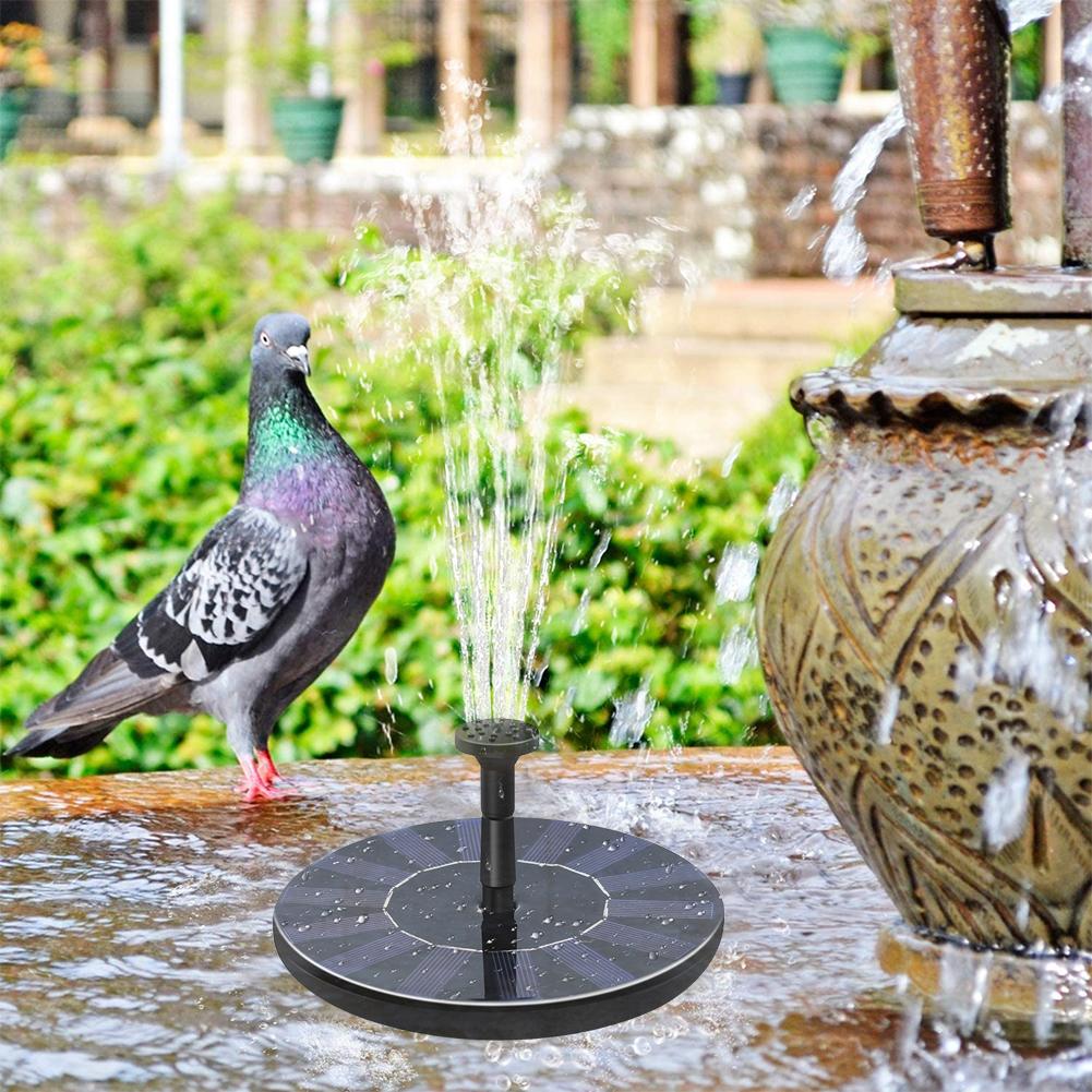 1.6w solfontän soldrivna fågelbad fontän flytande sol fontän pump trädgård dekoration fontän för damm pool