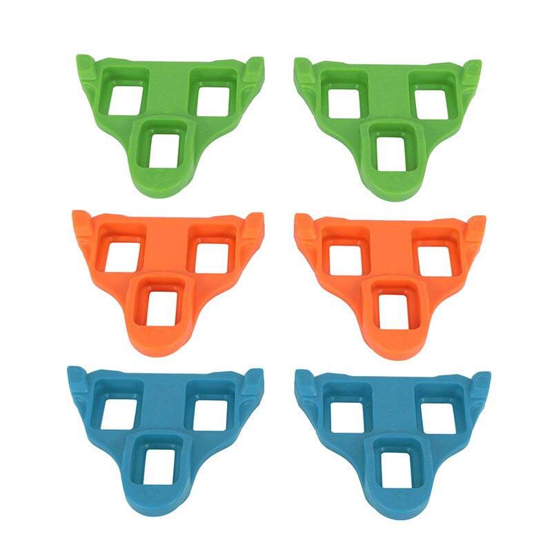 6 ° racefiets schoenplaatjes set zelfborgende fietspedalen lock schoenplaatjes voor shimano spd systeem schoenen float fietsschoenen