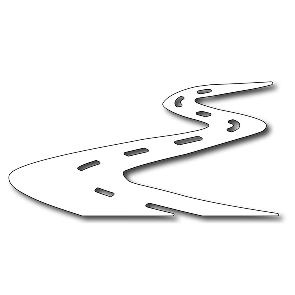 Curved Road Path Metal Cutting Dies Stencils For Scrapbooking Decorative Embossing Suit Paper Cards Die Cutting Template