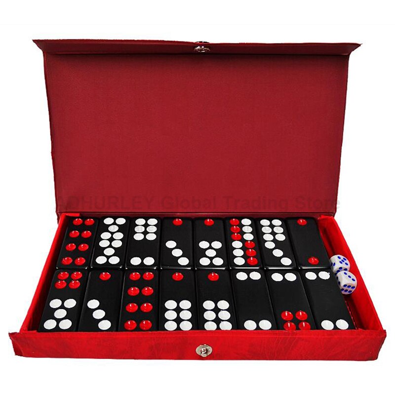 Domino sort pai gow 32 stk domino med 2 terninger brætspil dominos spil