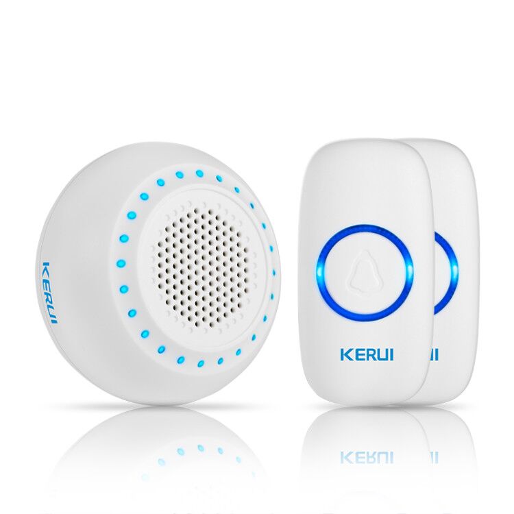 KERUI Doorbell Welcome Home Waterproof Doorbell Smart Wireless Ring Door bell 100M Transmission With lithium Battery Doorbell: KIT5 / UK Plug