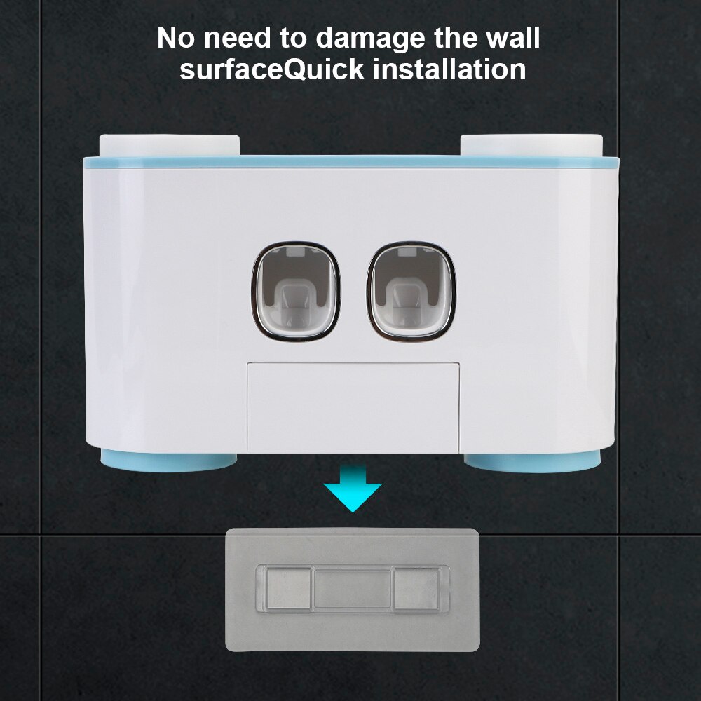 Toothbrush Holder Wall Mounted Automatic Toothpaste Dispenser Toothbrush Toothpaste Cup Storage Toothpaste Squeezers