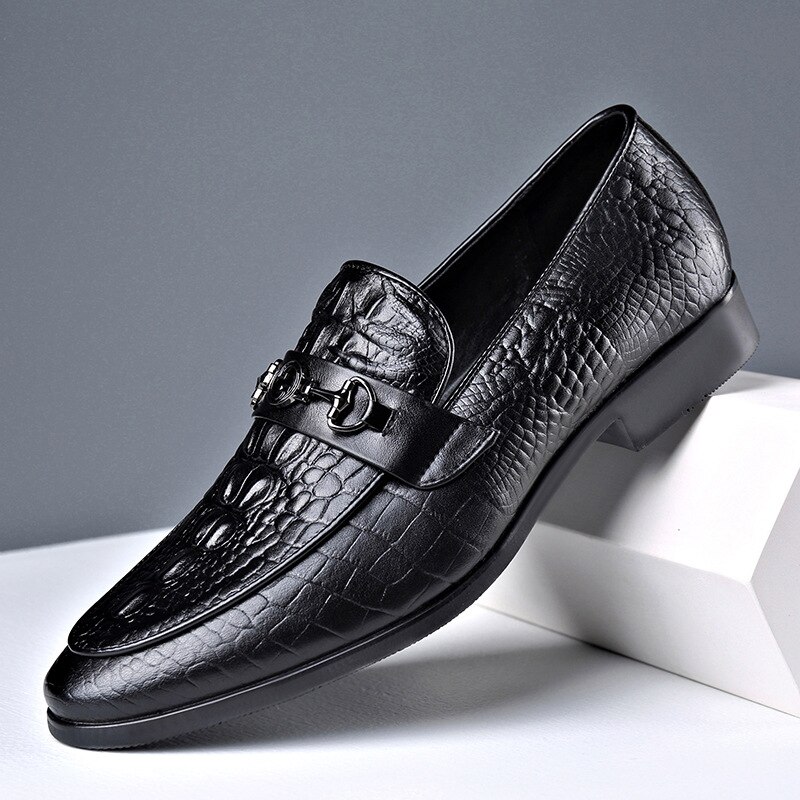 Custom Genuine Leather Shoe Party wedding Dress Office Original Designer Men Crocodile Skin Loafers shoes