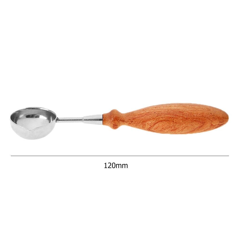 Retro cera de vedação forno fogão pote alça de madeira vedação colher de cera para vedação de cera decorativa selo de cera presente do ofício dropship: 07