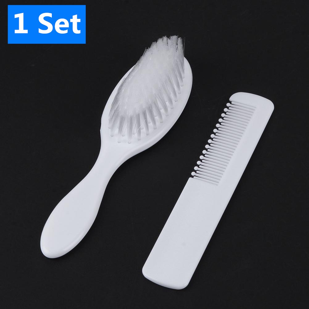 Newborn Baby Hair Comb+Brush ABS Soft Head Scalp Remover Massager Hair Care Tool: 1 Set