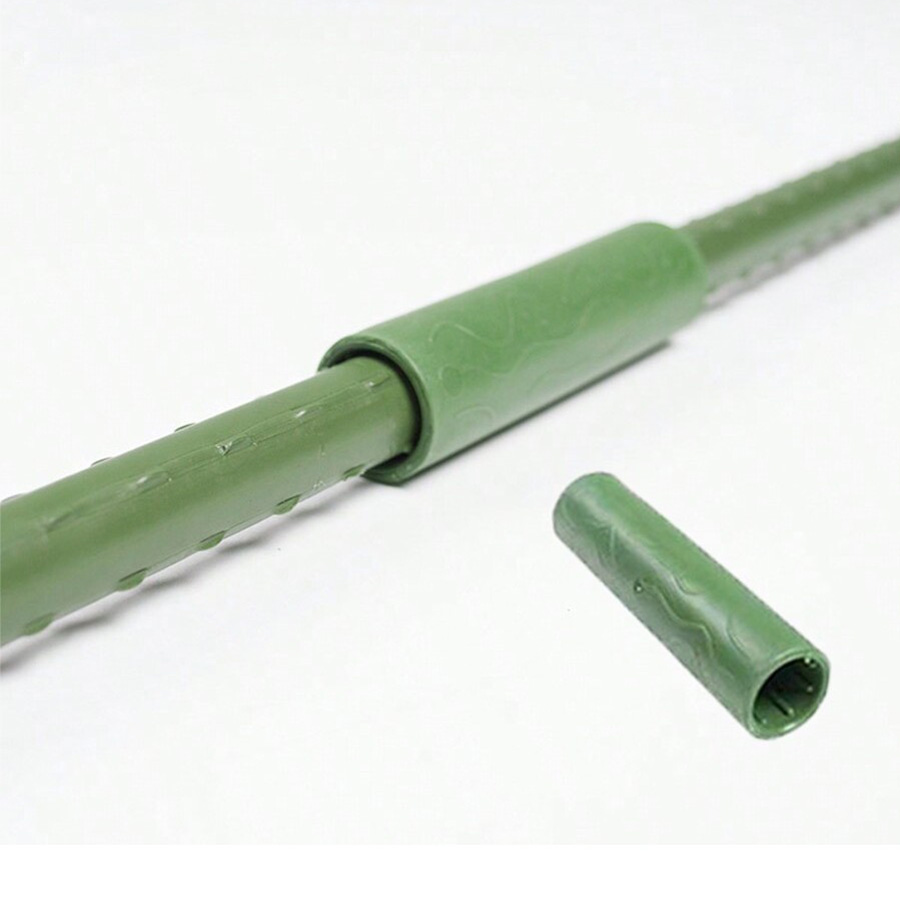 20 stuks tuin kunststof gecoate metalen plant klimpaal ondersteuningsframe, klimpaal aangesloten op de beugel bevestigingsklem Accesso: Oranje