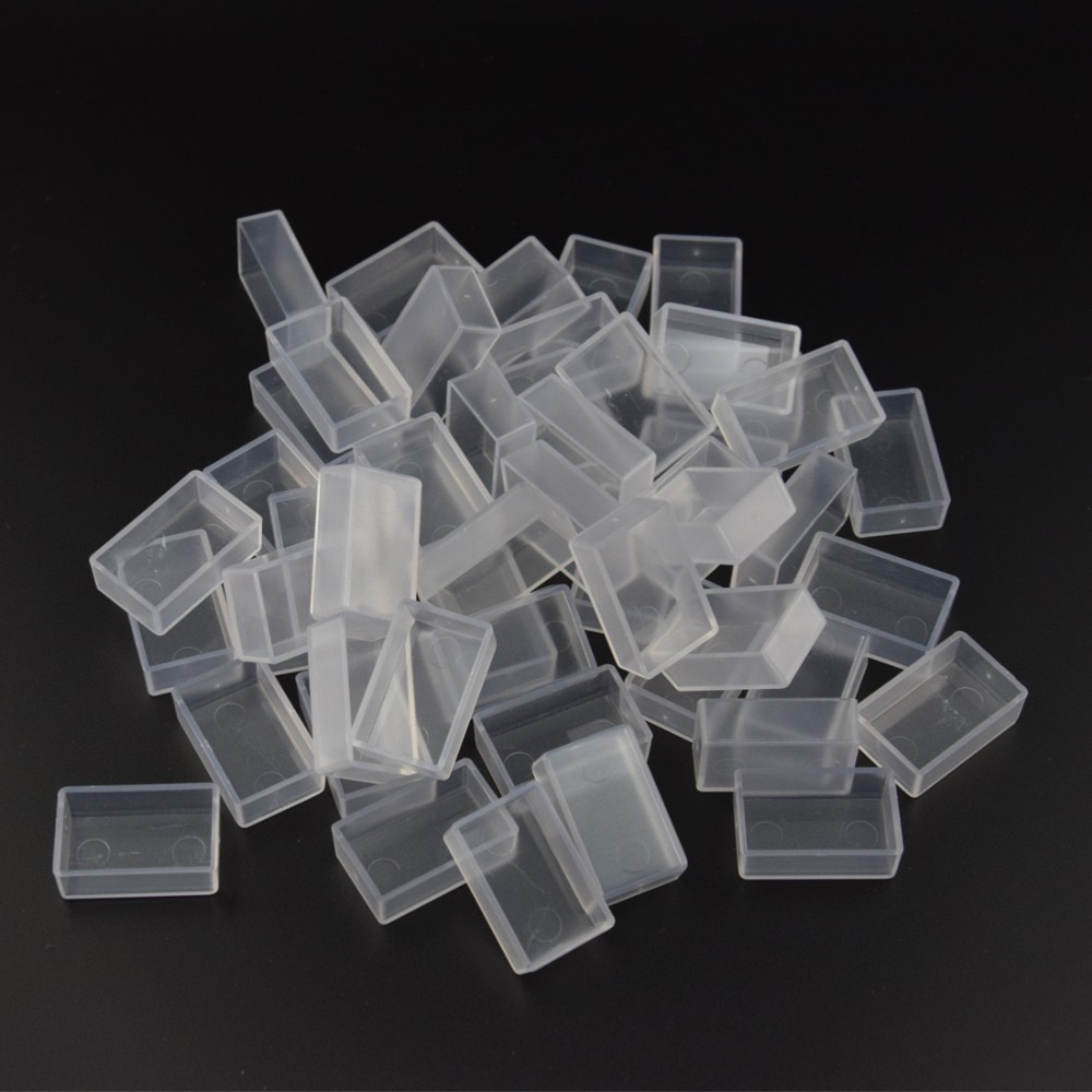 Barteen Pans for Watercolor Palette Pigment Plastic Empty Pans or Art Painting Palette Supplies Transparent Pan and White Pan