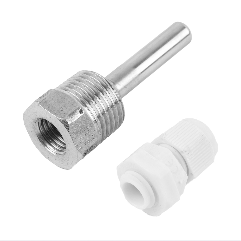 Thermowell de aço inoxidável L30-300mm 1/2 bsp g rosca para sensores de temperatura caber diâmetro 6mm tubo termômetro higrômetro