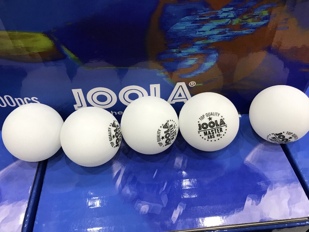 100 pelotas de tenis de mesa JOOLA de plástico Maestro de costura 1 Estrella de entrenamiento 40 + ABS material poly ping pong bola de tenis de mesa