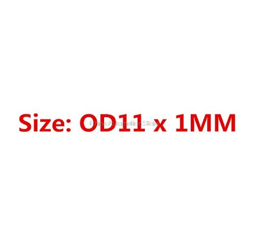 100 Stuks Zwart Nitril butadieen "O" Type Afdichting Rubber Ring Pakkingen 4.5/5/5.5/6 /6.5/7/8/9/10/11/12/13/* 1 MM: 1mm X 11