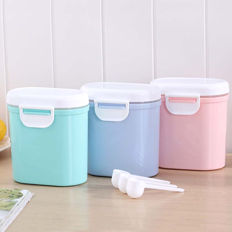 Baby Milk Powder Container Portable Formula Food Storage Cartoon Safety PP Big Capacity Makeup Feeding Bottles