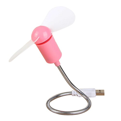 Draagbare Flexibele 5V Usb Mini Koelventilator Koeler Voor Pc Laptop Computer Notebook Android Power Bank Powerbank Luchtkoeler: Pink