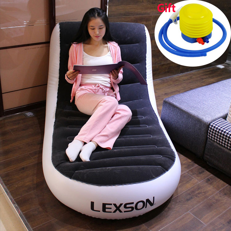 15%,Foldable Chaise Lounge Chair Lazy sofa inflatable sofa bed double inflatable sofa outdoor inflatable sofa: Default Title