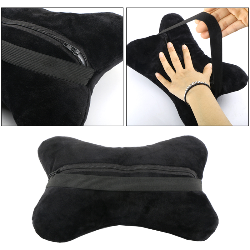 Accessoires de voiture pour Toyota CHR | Modèle , oreiller de cou de voiture en coton flanelle, coussin repose-tête
