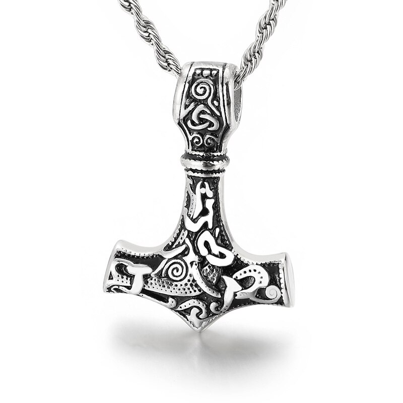 Kalen Pirate Kapitän Anhänger Segnen Amulett männer Edelstahl Charme Halskette Glück Schmuck: KP96351-TBC / 45cm