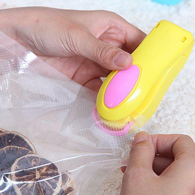 Hand Press Sealing Machine Bag Sealer Portable Mini Sealing for Household Food Bag Stapler Plastic Bag Sealing Machine H-best