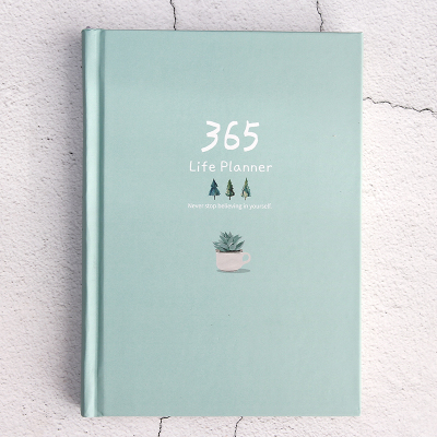 Cute Stationery Notebook 365 Planner Kawaii A5 Weekly Monthly Daily Diary Planner 2022 Notebooks or Journals School Supplies: B