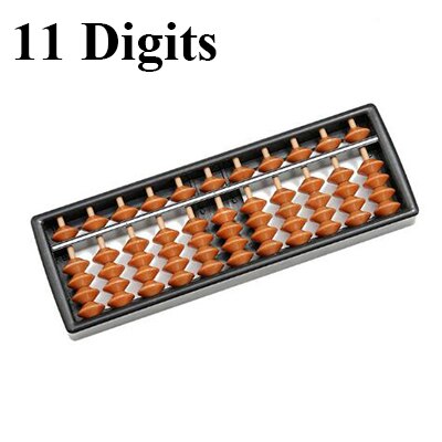 17 Digits Abacus Soroban Beads Column Kid School Learning Aids Tool Math Business Chinese Traditional Abacus Educational Toys: Chocolate