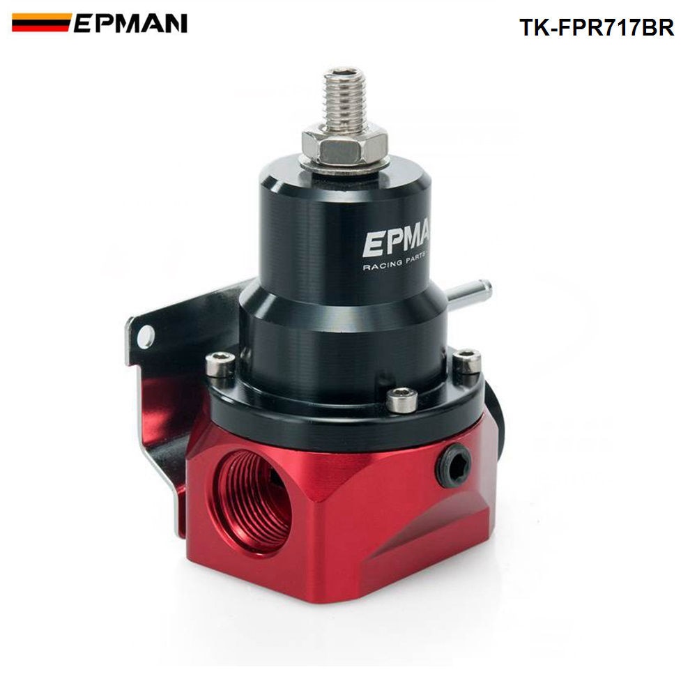 EPMAN jdm-Regulador de presión de combustible ajustable FPR, accesorio para Cherokee XJ 84-05 TK-FPR717BR, con calibre 160psi/No con) AN10