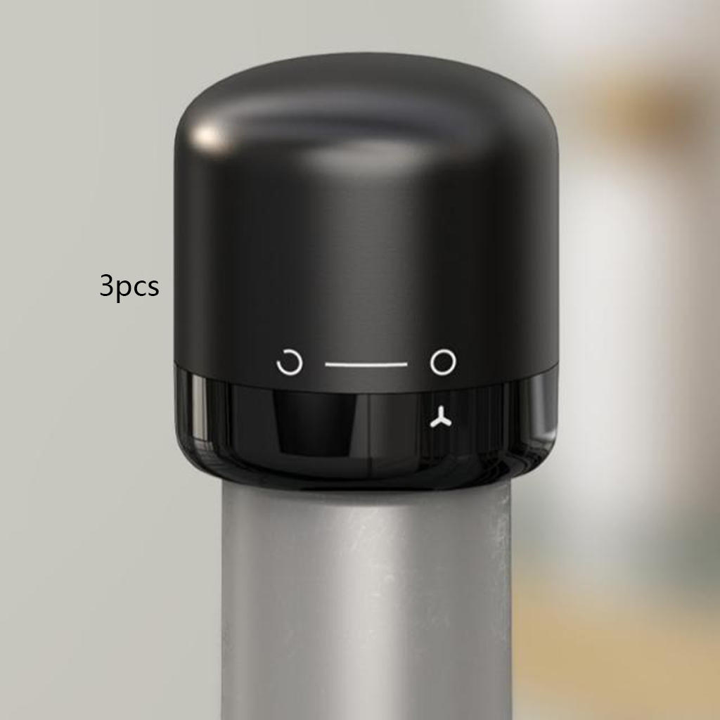 Bottle Stopper Saver Cover Rotating Lock Sealed Storage Retain Freshness Wine Tools Compact Without Leaking for Wine Soda