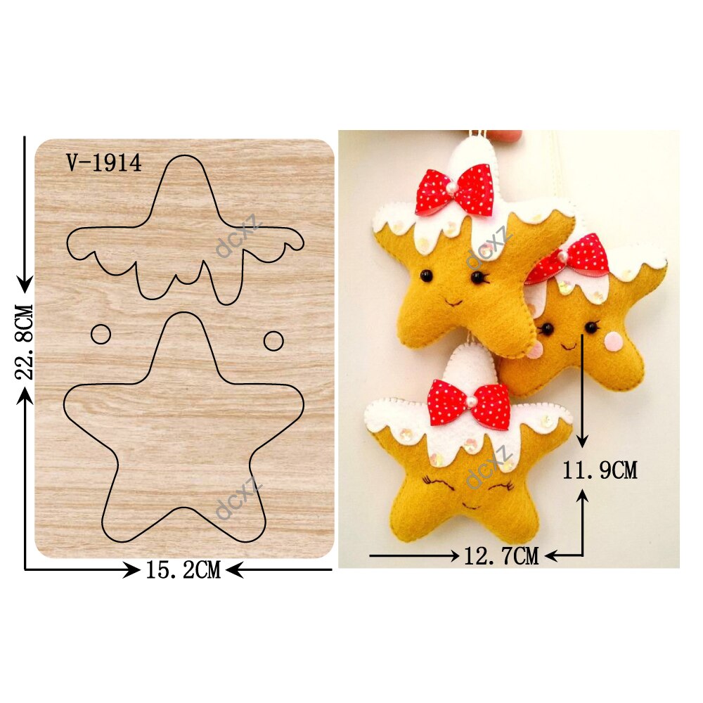 wooden dies cutting dies for scrapbooking Multiple sizes V-1911: V-1914