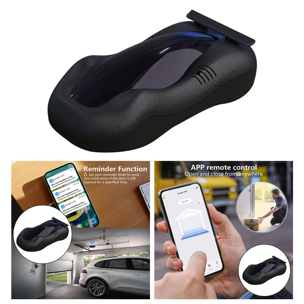 Wireless Wi-Fi Smart Car Garage Door Opener Controller Smart Life APP Control Compatible with Google Home Support