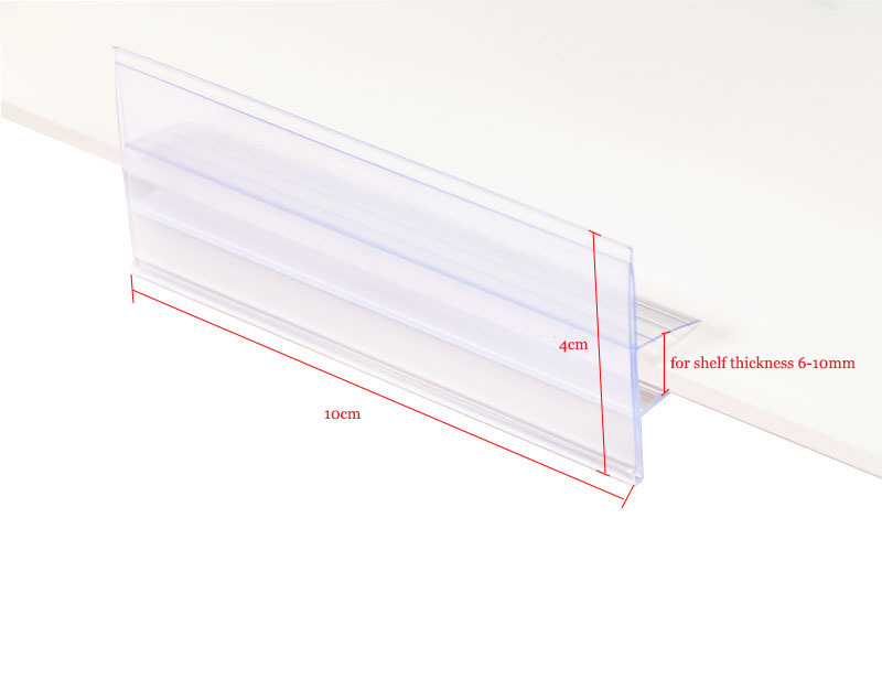 Plank Upc Ticket Label Houder Grips Op Glas: middle clip