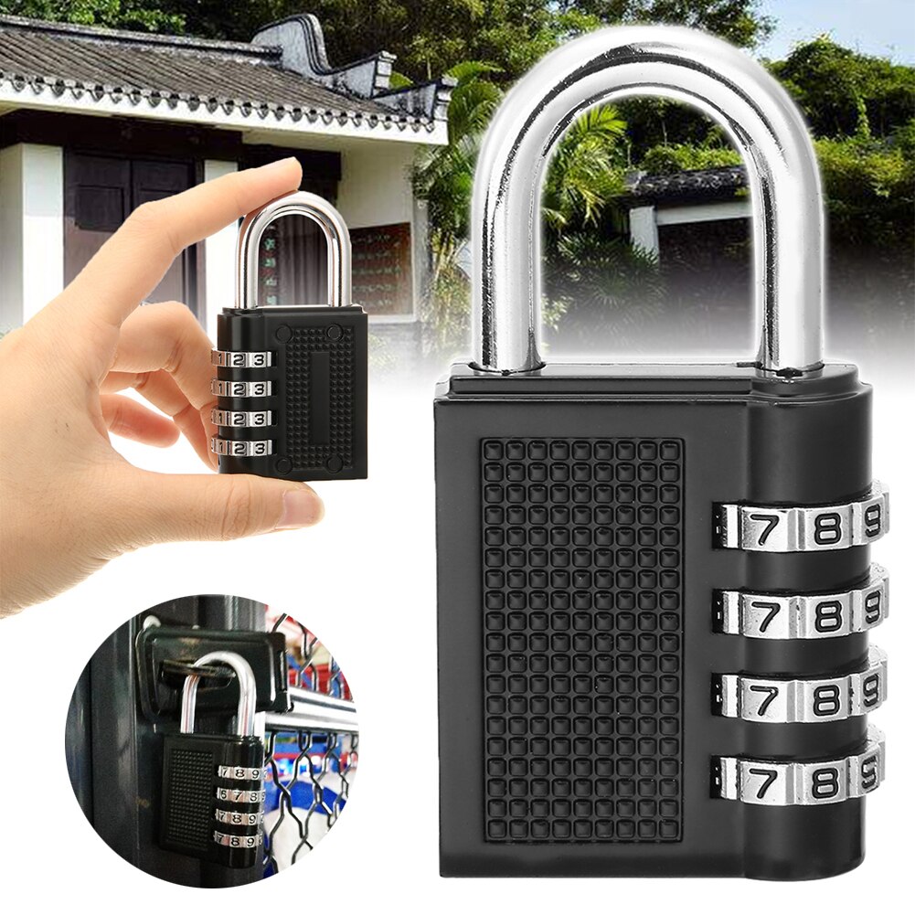 Heavy Duty 4 Digit Code Combination Lock Security Travel Luggage Metal Padlock