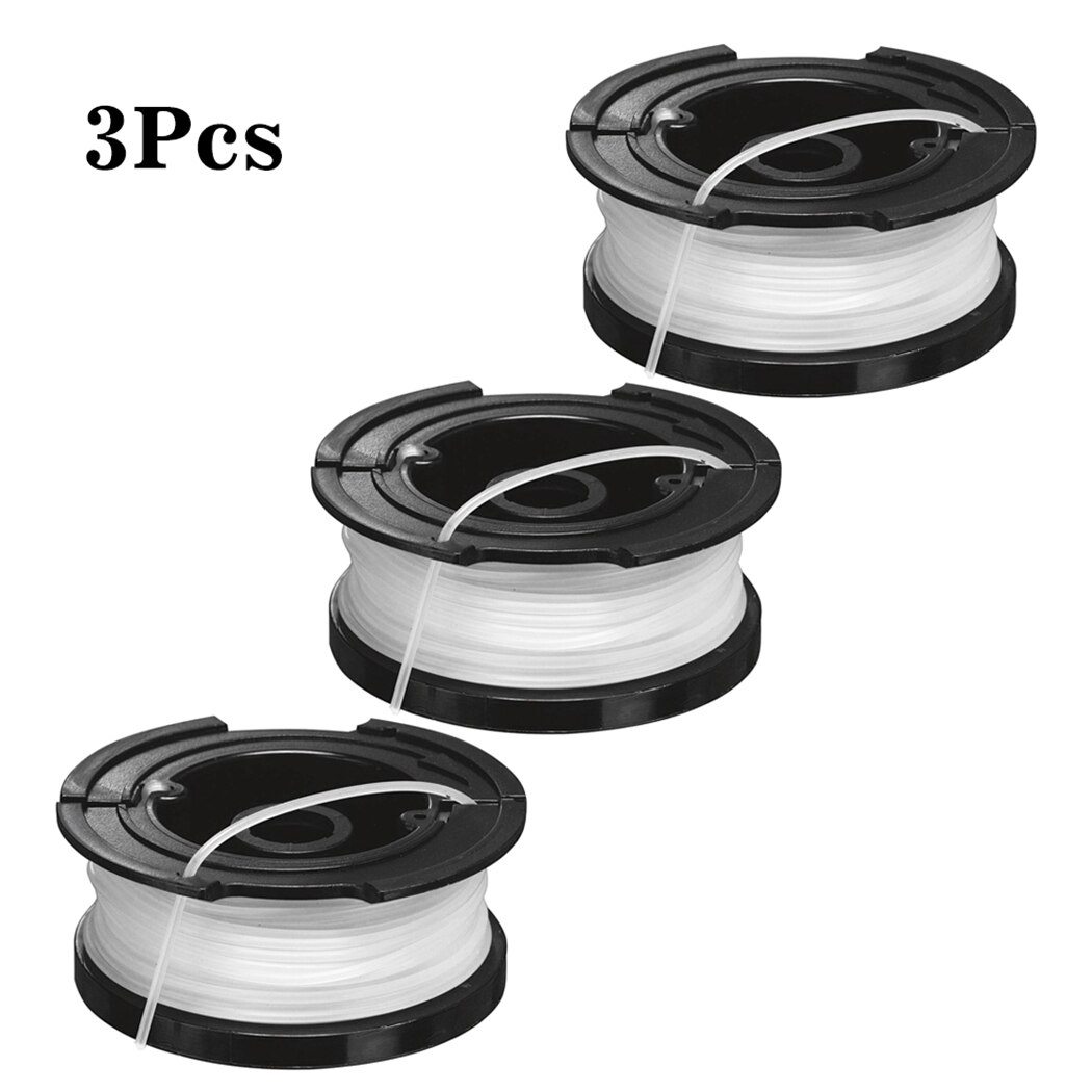 3Pcs Trimmer Spool Lijn Voor Black &amp; Decker A6481 St 4525 6600 7000 7200 7200-CA 7500 7700 7701 STC1820 STC1820PC Vervangen Deel