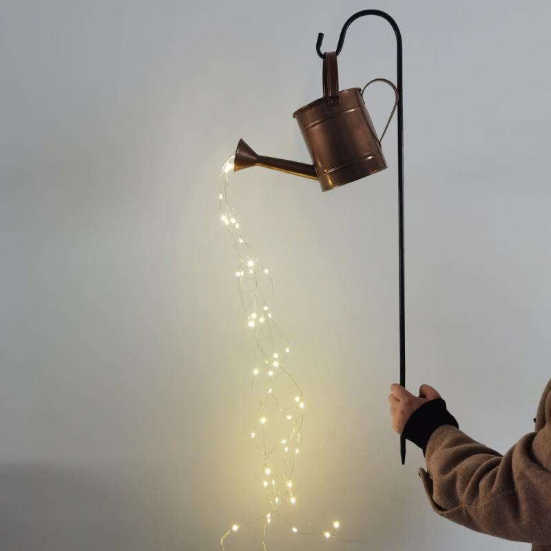 Stern Dusche Kunst Licht Gießkanne Lichter Solar- Wasserfall Lichter Garten Dekoration draussen LED Lampe Hof Romantische Dekoration