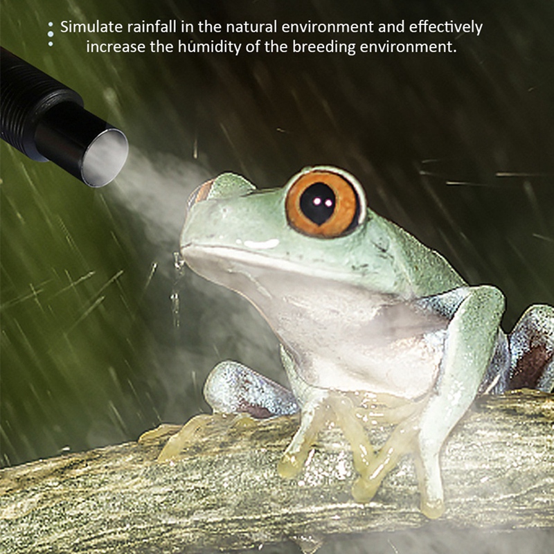 Humidificador de niebla para anfibios y reptiles de 4L, con manguera ajustable, terrario, nebulizador para reptiles, accesorios