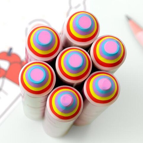 Fantastic eraser soft elastic pencil eraser pen-shaped cute corrective raiwbow eraser easy cleaning stationery 135*18mm big size