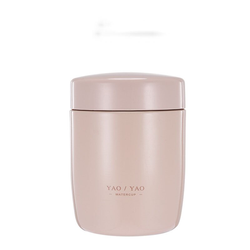 Mini termo de comida para niños de 250ML, caja de almuerzo termo, recipientes portátiles de acero inoxidable para comida, sopa, termos, termo taza: Rosa