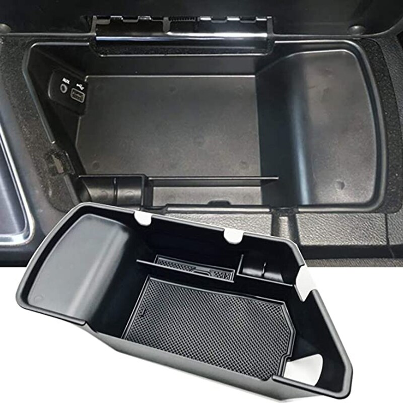 Car Interior Accessories Armrest Center Console Storage Box with Non-Slip Mat Fit for Dodge Challenger: Default Title