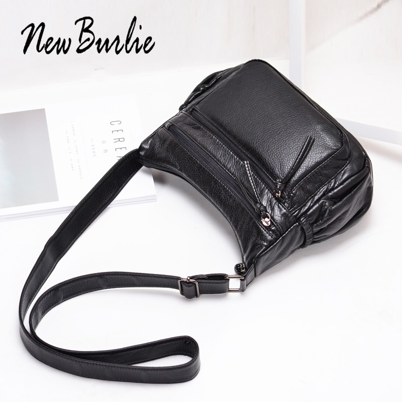 Borse da donna 2010 borsa a tracolla da donna casual borsa a tracolla borsa a tracolla in pelle PU lavata morbida borse da donna di moda Sac