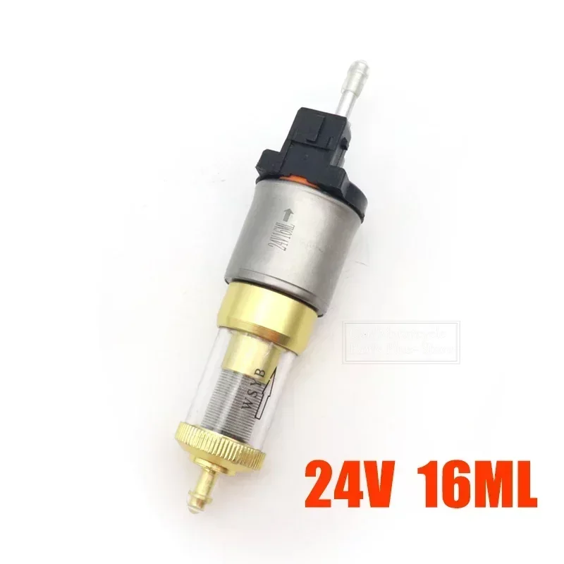 12V/24V 16ml/18ml Diesel Heater Fuel Pump with Double Filter, Quieter, Diesel Heater Replacement Parts for All Diesel Parking: Blue