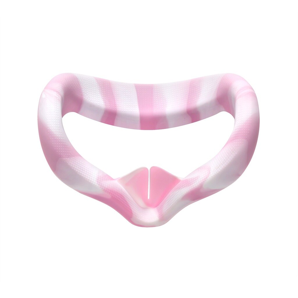 Vr Gezicht Cover Pad Voor Oculus Quest 2 Oogmasker Cover Kleurrijke Siliconen Beschermende Waterdichte Transpiratie Shading Comfortabele: pink